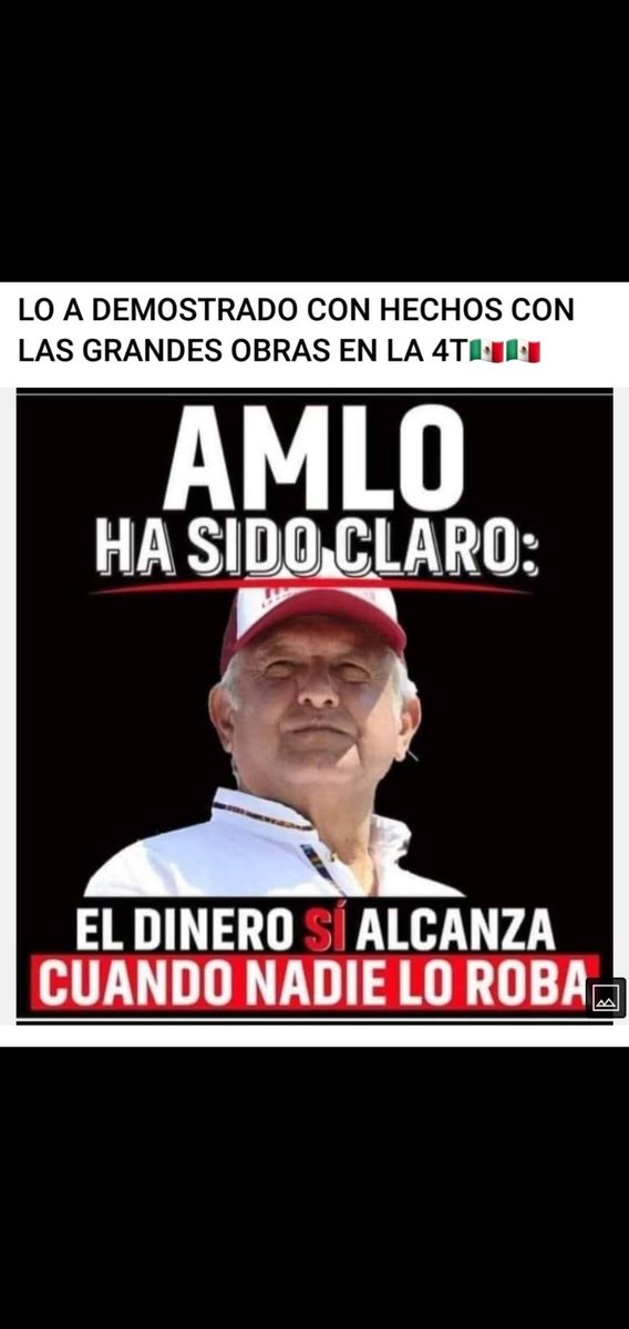 MargarethThatc3's tweet image. #ProyectosDeVida @lopezobrador_  
💕💖🇲🇽 EL MANDATARIO PRESIDENTE @lopezobrador_ HA DEMOSTRADO QUE SI NO HAY SAQUEO NI CORRUPCIÓN, EL DINERO SÍ ALCANZA 🇲🇽💖💕