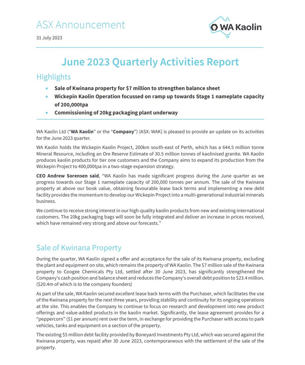 WA Kaolin tweet media