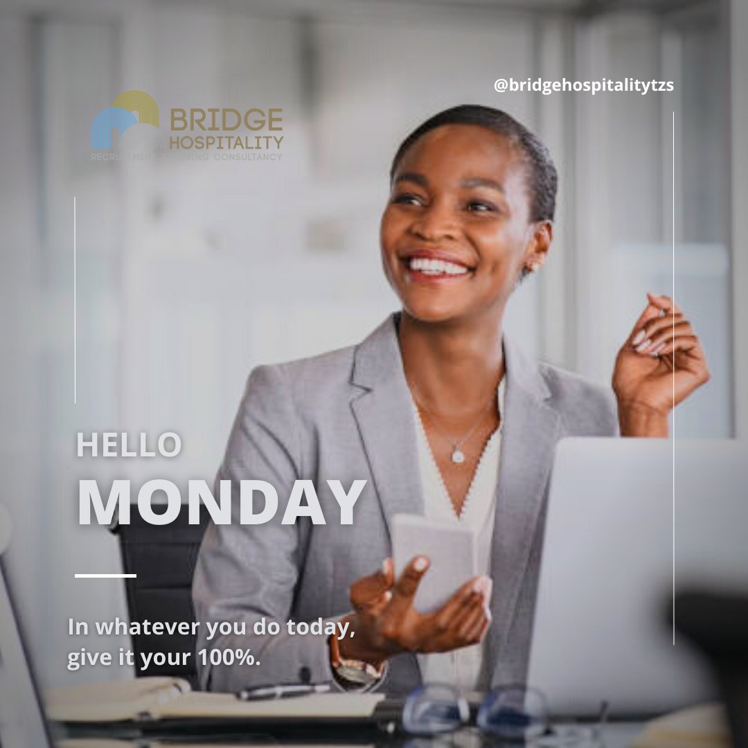 bridge_tzs's tweet photo. Happy Last Monday of July🤗

May we all have the best New Month &amp; Week ahead.😌

#mondayblues #mondaythoughts #julylastmonday #hospitality #hospitalityexperts #hospitalitytanzania #bridgehospitalitytzs #hospitalityconsultancy https://t.co/9TjIvvFQnR