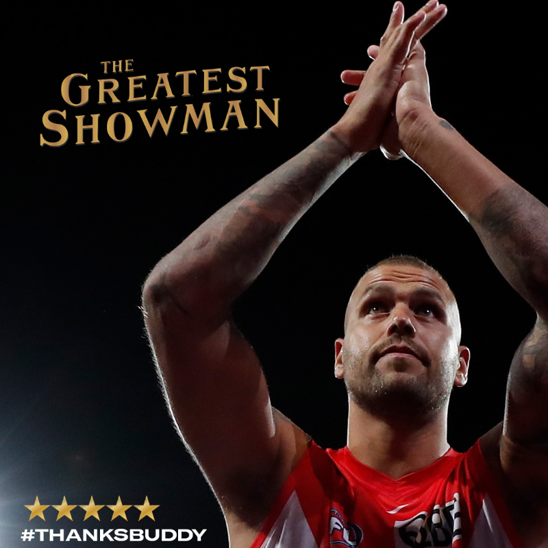 sydneyswans's tweet photo. Sydney Swans champion and icon of the game Lance Franklin has called time on his remarkable career, announcing his retirement, effective immediately.

#ThanksBuddy