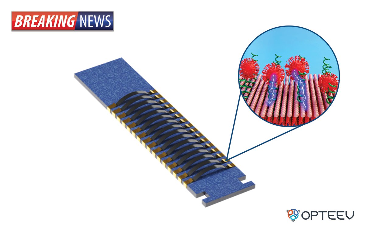 opteev's tweet photo. 🌟 BREAKING NEWS! 🌟 Opteev Technologies files patent for World's First Multiplex Biochip! 🧪🦠 Precisely identifies COVID, Flu, RSV, and Respiratory Pathogens in UNDER 1 MINUTE! 🚀 Affordable, rapid, and portable diagnostics! 💊 #OpteevTechnologies #MultiplexBiochip https://t.co/oXk0MozGIE
