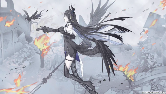 hololiveEnglish-Advent- ネリッサ・レイヴンクロフトさん(#NerissaRavencroft)のデビュー配信にて OP動画のイラストを担当させていただきました  Congratulations on your debut!  #RavenCrafts #holoAdvent