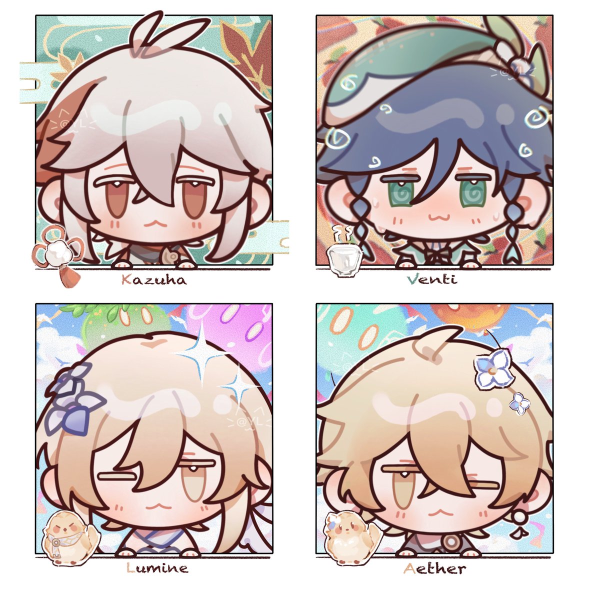 #Genshinlmpact #Kazuha #venti #AETHER #Lumine
