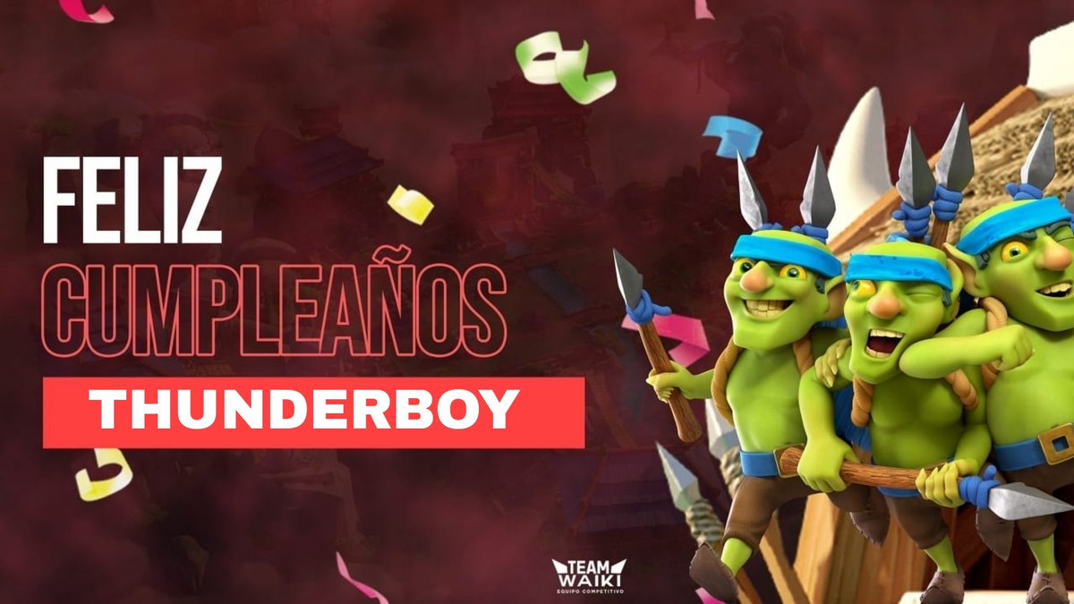 TEAM WAIKI (@teamwaikipe) on Twitter photo #CR | #Cumpleaños
De fiesta un gran amigo del Team 🎉
De parte de TW le deseamos un Feliz Cumpleaños a <a href="/ThunderboyDG/">Thunderboy</a> 🎈
Esperemos que disfrutes de tu día en familia y la pases muy bien ✨
#GOTW #CR | #Cumpleaños
De fiesta un gran amigo del Team 🎉
De parte de TW le deseamos un Feliz Cumpleaños a <a href="/ThunderboyDG/">Thunderboy</a> 🎈
Esperemos que disfrutes de tu día en familia y la pases muy bien ✨
#GOTW