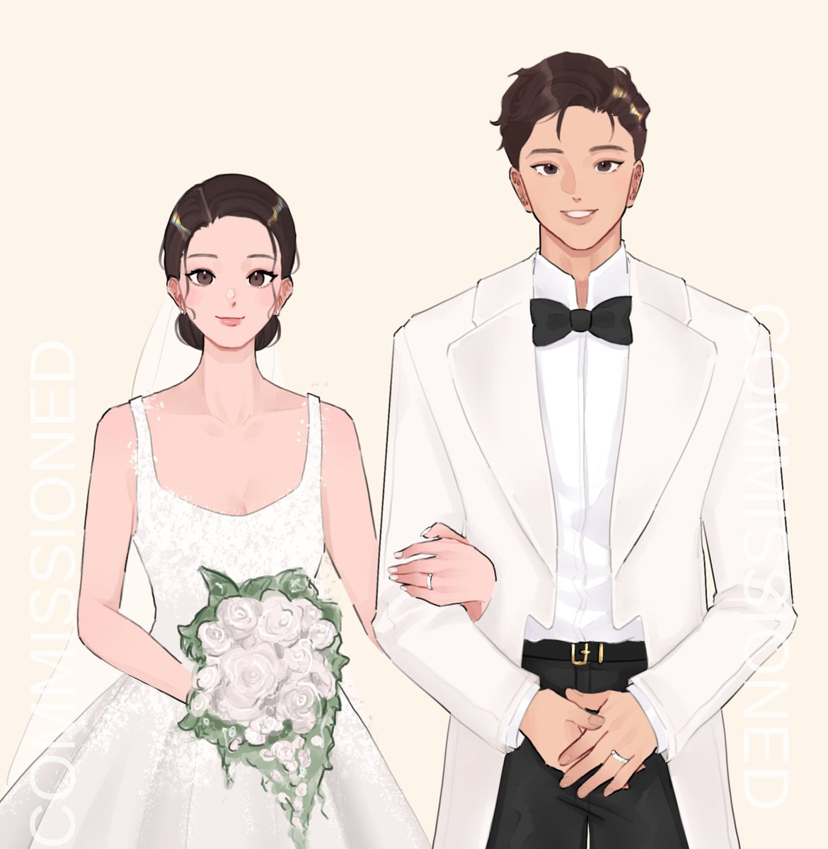 paerydae's tweet photo. my first [and hopefully not the last] 100k... 🥹 it feels so surreal, like a fever dream... happy 100k to act and make up! 🎉🥂 here’s ziaguel’s second and last wedding to commemorate it! thank you so much for reading them! you don’t know how much this means to me 🌟🩷🫀 https://t.co/byErr28RpM