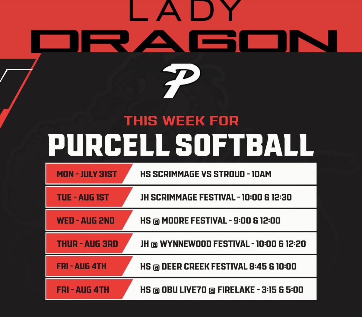Purcell Softball tweet media