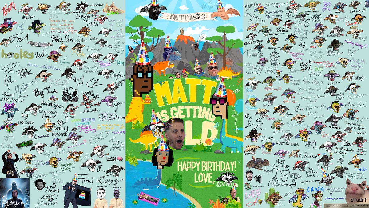 Happy birthday <a href="/shadows_eth/">Shadows</a>! <a href="/boots98c/">G #Justice4Lost</a> wanted me to make you a card... So we got <a href="/MTMontoya14/">Matt M. (MTM14)</a> to help us get everyone together, and we made you a card 🤣 

Hope you have a great birthday, man! Love, the DBC ❤️