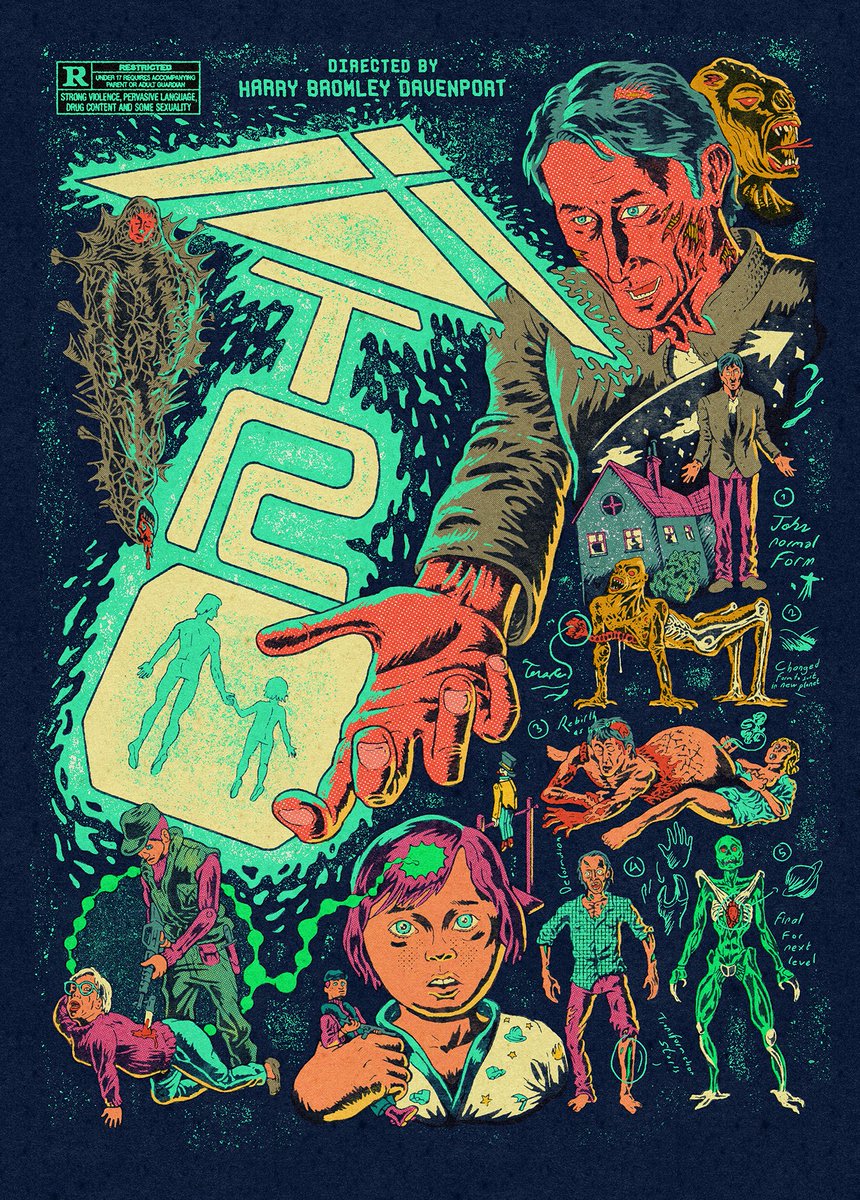 dang XTRO (1982) exceeded my (admittedly low) expectations! went in expecting a nothing plot barely excusing a D-grade practical alien monster, came out charmed by a compelling family drama with grotesque body horror and absurd comedy elements, more THE BROOD brood than MAC &amp; ME