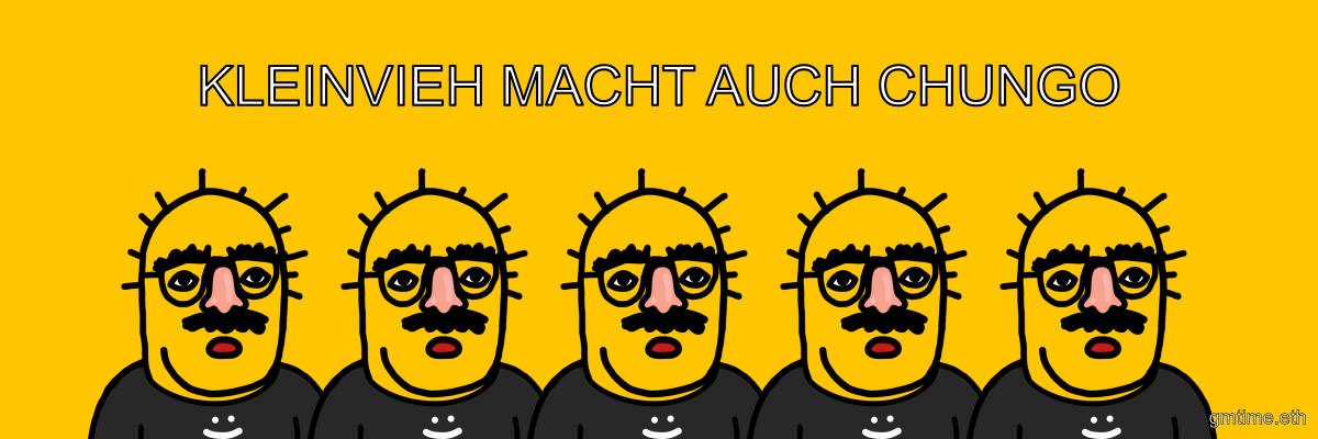BokkyPooBah's tweet photo. KLEINVIEH MACHT AUCH CHUNGO

#gmtime #chungo https://t.co/oR66pgOTQA