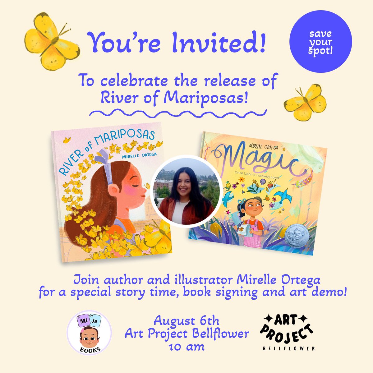 mijabooks's tweet photo. 🦋Spent our weekend hanging out with the uber talented @moxvi_! She signed preorders for her latest release River of Mariposas. And Sun Aug 6 we’re cohosting her book launch party! Hope you can join us! 💫RSVP info here: https://t.co/7wxiX7U16J https://t.co/CuBTPtN4ps