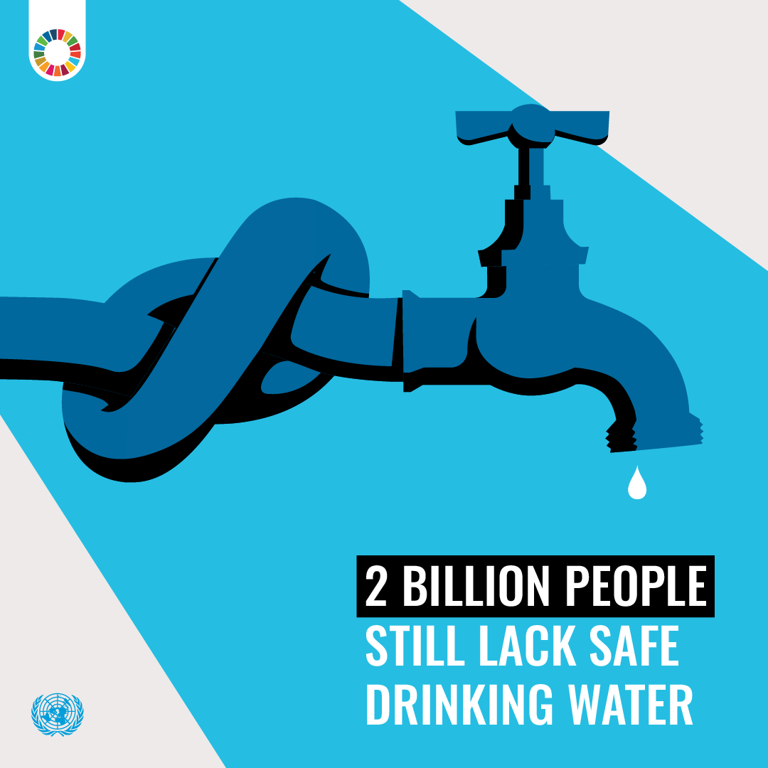 Yet, 2 billion people lack access to safe drinking water & sanitation - and the climate emergency is making things worse.
#SDG #water #UN1FY
