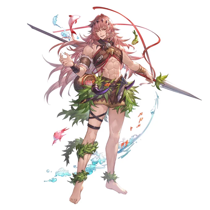 水着ユリウス全身イラスト高画質verリプに上限解放版 