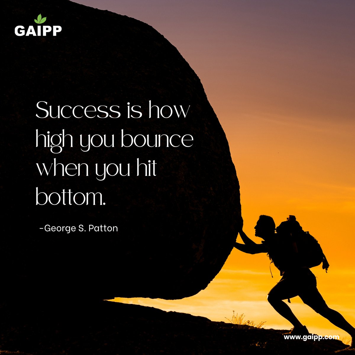 Success is not solely defined by avoiding failure, but rather by how resiliently you rise after hitting rock bottom. 

#SuccessMatters #ResilienceRising #Gaipp #LearnFromFailure #PersevereToSucceed #StrongerEveryDay #NeverGiveUp #EmbraceChallenges