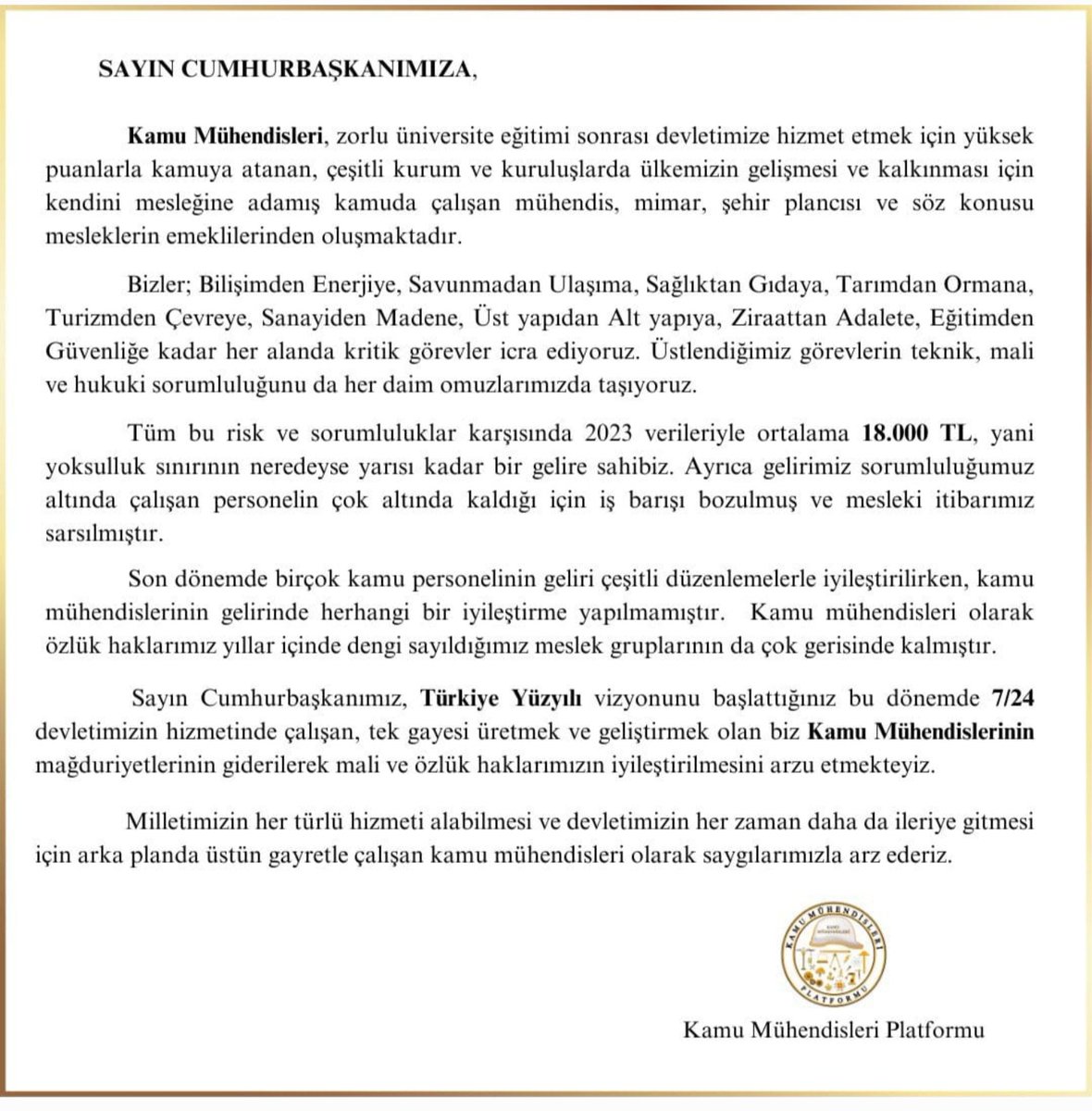 conurakbaba's tweet photo. Ve 40.Gün
#SnCbmızKamuMuhendisi leri olarak;
👉Çözümlerle yaşayan bir meslek grubuyuz,
👉Can çekişen mesleki itibarımızı kurtarmak adına elimizde ki bilgilerle derdimizi anlatmak istiyoruz,
👉Umudumuz Beştepe...
@RTErdogan @_cevdetyilmaz @isikhanvedat
@memetsimsek https://t.co/2SQPmZ1Kzx