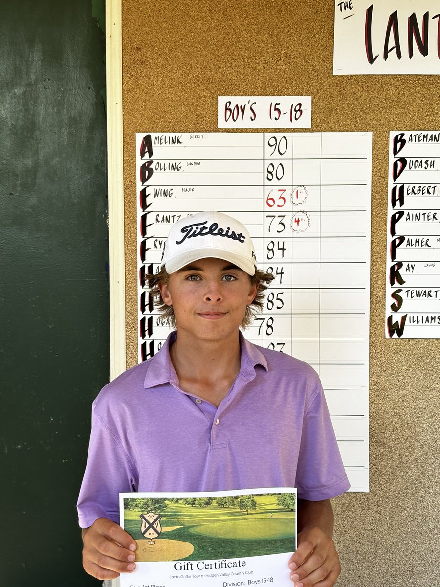 LantoTour's tweet photo. What a great day.   How about a 63?  Wow!  Thanks to everyone that participated and great playing. https://t.co/1n43MRMMrN