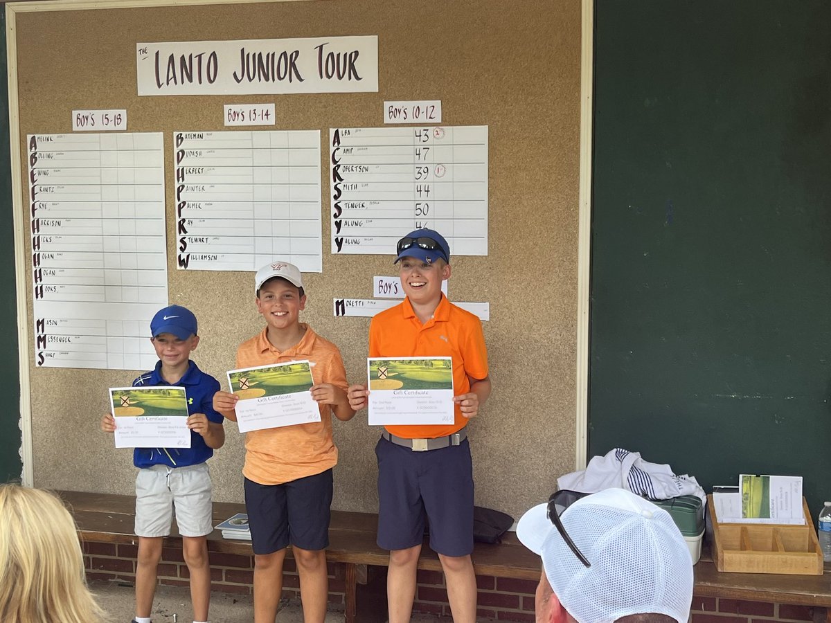 LantoTour's tweet photo. What a great day.   How about a 63?  Wow!  Thanks to everyone that participated and great playing. https://t.co/1n43MRMMrN