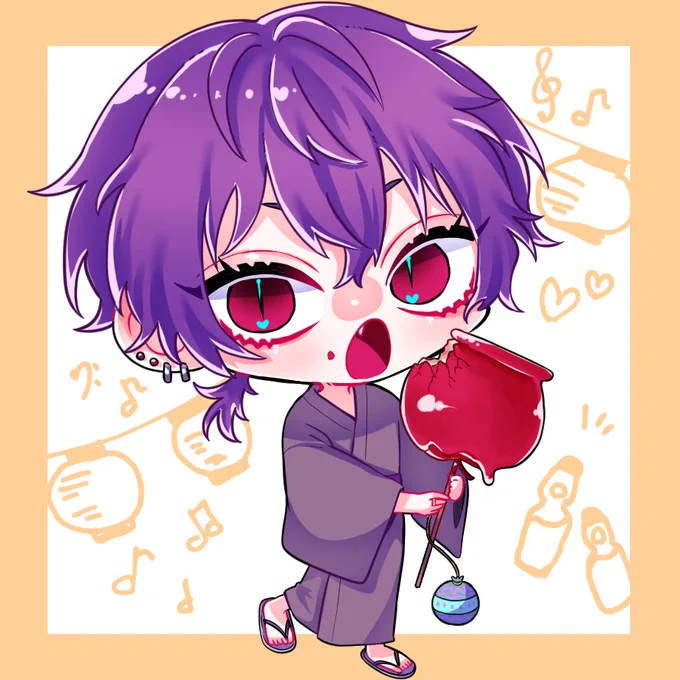 #茄子画   