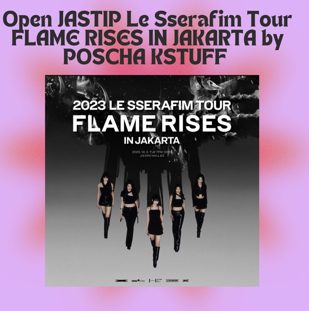 KstuffPoscha's tweet photo. ✨OPEN JASA TITIP KONSER LE SSERAFIM IN JAKARTA✨

- harga sudah inc all in termasuk jasa penukaran tiket akan ditukarkan oleh pihak kami
- BOOKED? BOLEH DP 500k 
- WAJIB FULLPAY (bole dicicil) PALING LAMBAT H-1 TICKETING
- TDK DAPAT? 100% REFUND
- TESTI? cek IG poscha.kstuff https://t.co/gB9LuuXLzL
