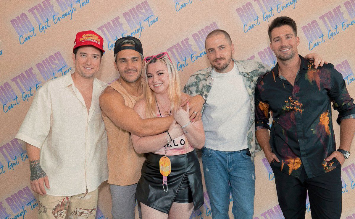 foreverwithcone's tweet photo. Thank you @bigtimerush for being so sweet &amp; talented. I miss you guys so much already. My time during the Can't Get Enough tour may be over but now we're just one day closer to reuniting again! Until next time my loves🩷
#CGETour2023 https://t.co/SWMC4JZj7K
