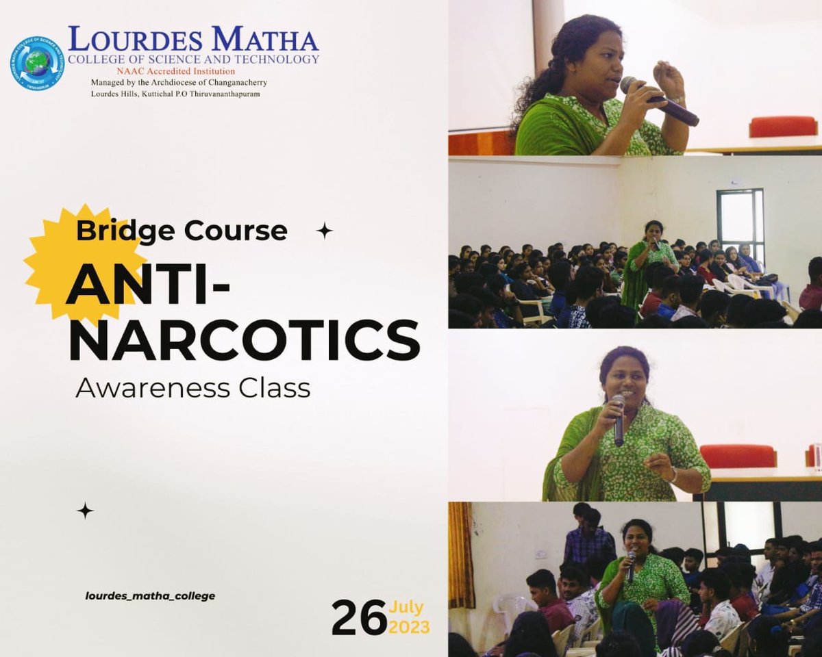 dale_view's tweet photo. Awareness on Substance abuse and prevention
At Lourdes Matha College of Science and Technology  and at Snehatheeram Centre.
Sessions handled by Ms.Joji Wilson and Mr. Akhil G L, Case Managers of the Dale View Care Point
#daleviewcares #DaleView #substanceusedisorder #prevention https://t.co/Iq8aa5tLDi