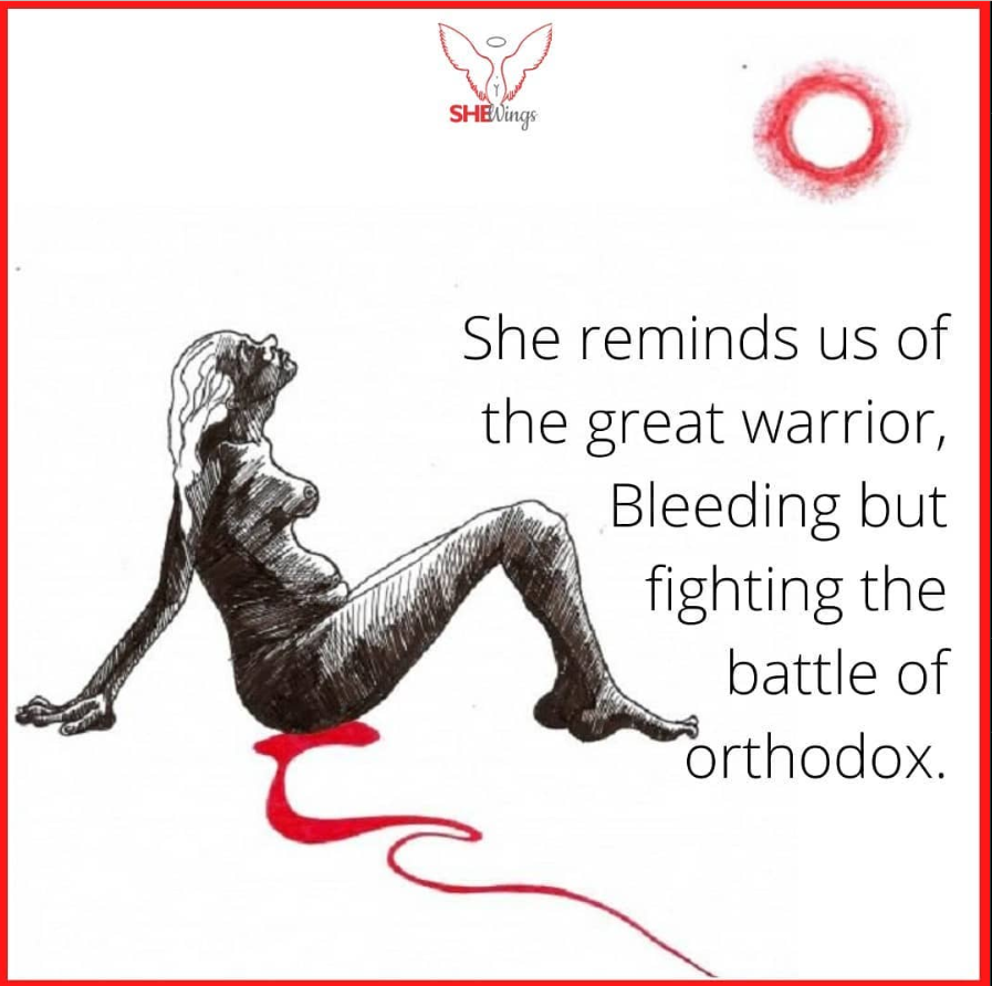 theshewings's tweet photo. A smile on her face and a storm within.
#periods #periodtalks #periodproblems
#periodchallenge #periodblood #warrior #SheWingsOrganization #Care #battleoforthodox #womenempowerment #womenpower #womenhealth #womenempowering #menstrualhealth #menstrualblood #menstruationmatter https://t.co/hD51l04dTK