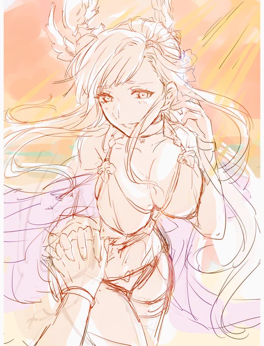 数年前に描いた恋人繋ぎソーンさんがあった