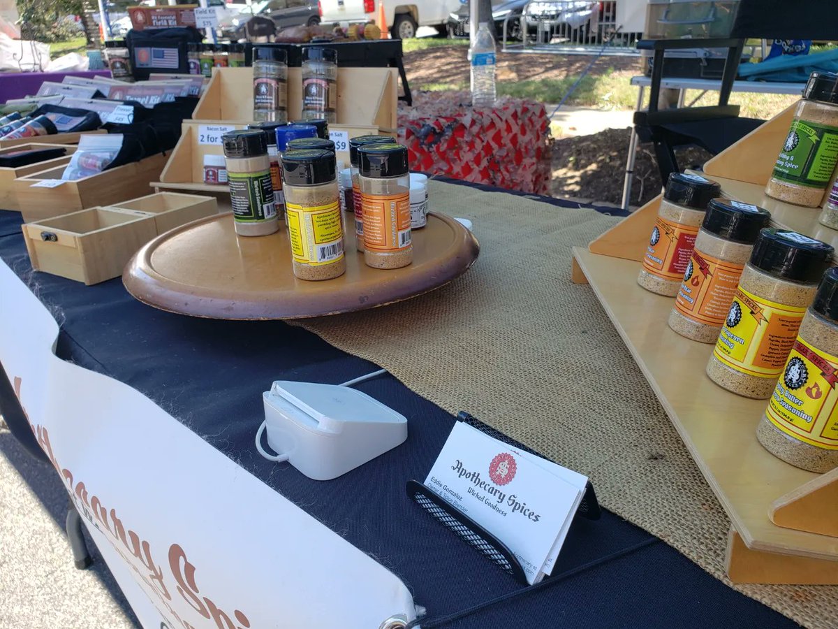 apothecaryspice's tweet photo. Another great day selling spices. Thanks to everyone that came out to the Old Town North block party for some #WickedGoodness. https://t.co/74BXWxKM0l