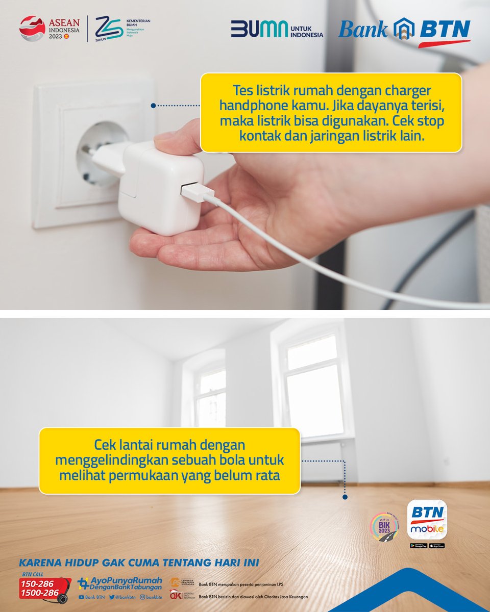 Hip.. hip.. HURA! Yeay!! Seneng banget bisa nempatin rumah baru. Tapiiii… yakin periksa rumahnya udah sedetail itu? Udah cek saluran airnya belum? Jendela dan bagian listriknya gimana? 🤔😉