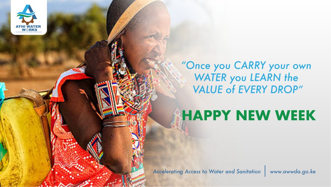 Happy New Week.
#ValueWater #EveryDropCounts #WaterIsLife