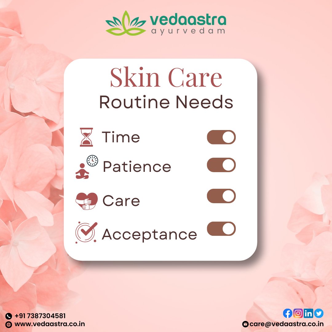 Let's Know About Skincare Routine Needs.
.
.
✉ Email - care@vedaastra.co.in
📞 Contact No. - +91 73873 04581.

#skincare #beauty #skincareroutine #makeup #skin #skincareproducts #selfcare #skincaretips #antiaging #routine #needs #cleanface #beautiful #Ayurveda #AyurvedicProducts