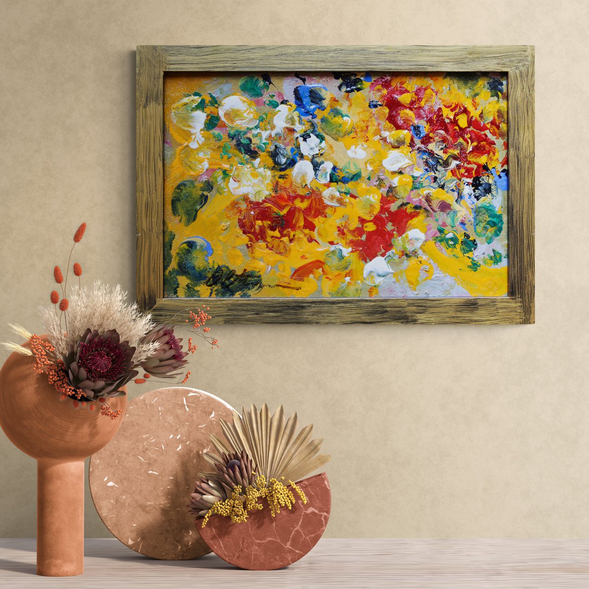MihaiOlteanuART's tweet photo. Harmony in Blooms: An Abstract Floral Delight

Acrylic and oil on canvas
20x30 cm
2023 collection

https://t.co/cUgS3Iw1Vm

#artforsale #paintingoftheday  #painting #oilpainting #watercolor #acrylicpainting
#abstractart #landscapeart #stilllife #flowers https://t.co/uHGJbhZF2j