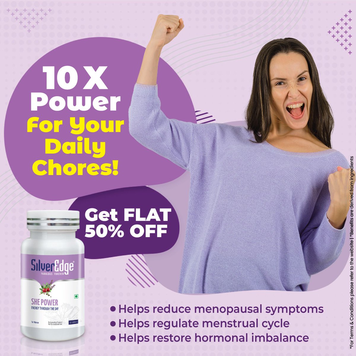 getsilveredge's tweet photo. SilverEdge She Power is made with 15 herbs &amp; nutrients to keep you fit all day long.

Visit our website now and get 15% off on your first order.
.
.
.
.
.
.
#shepower #silveredge #silverage #wellness #strong #power #healthylifestyle #healthylife #wellness https://t.co/JV1o0eknlW