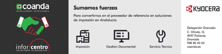 Coanda_kyo's tweet photo. #Seguimos sumando fuerzas en nuestro proyecto en #Granada con @Inforcentro. 
@Buenasimpresiones #ClientesSatisfechos #dandocaña https://t.co/v059TT13d7