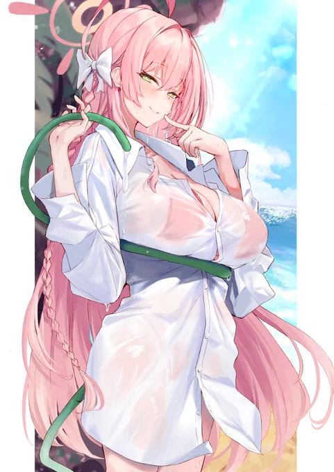 #ブルアカ  水着ハナコ ありがとうブルーアーカイブ
