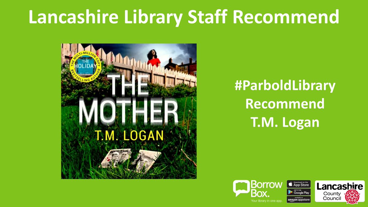 LancsLibraries's tweet photo. Staff at #ParboldLibrary recommend The Mother by TM Logan
A thriller that will have you gripped from the first page.
Listen on #BorrowBox
https://t.co/SIGfDYLWwR https://t.co/4Bq4sAuuAd