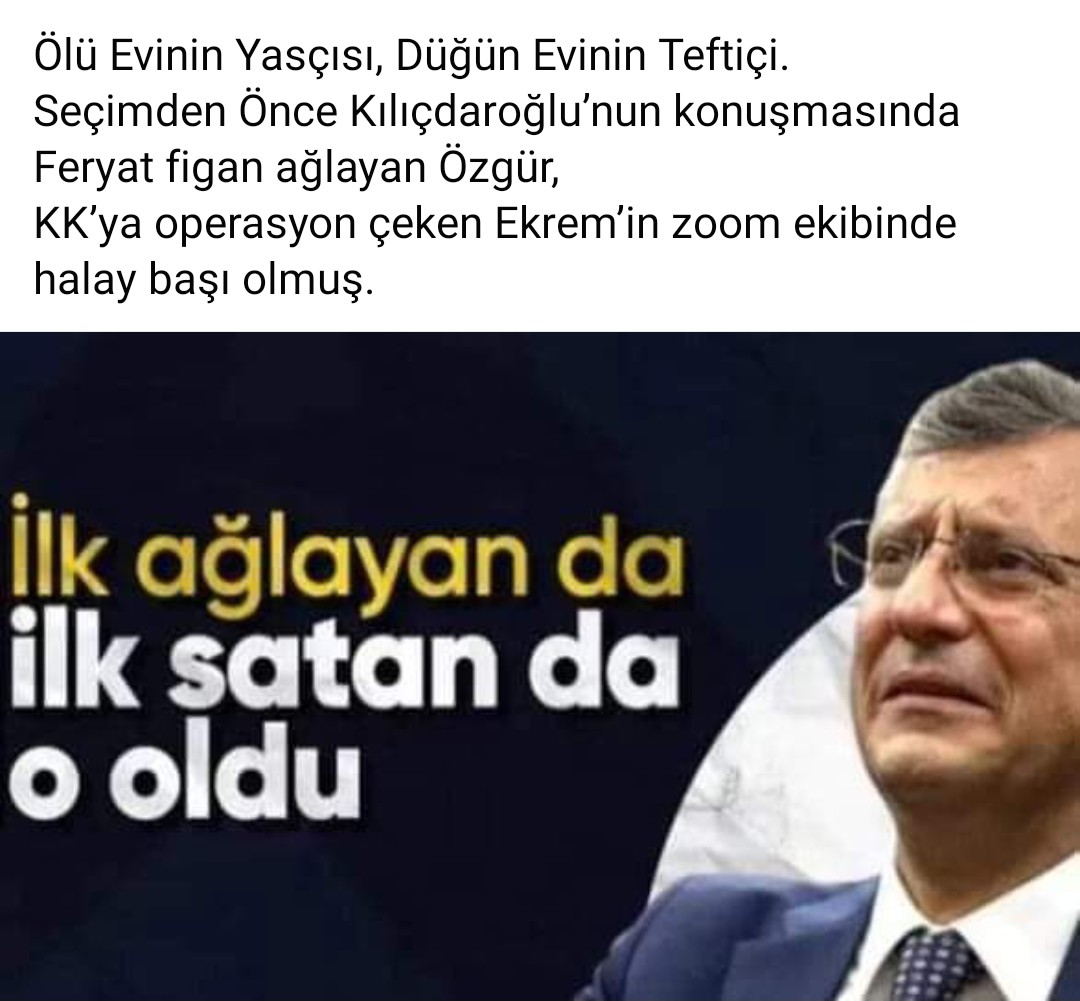 CHP'de satan satana
İlk satan Özgür Özel