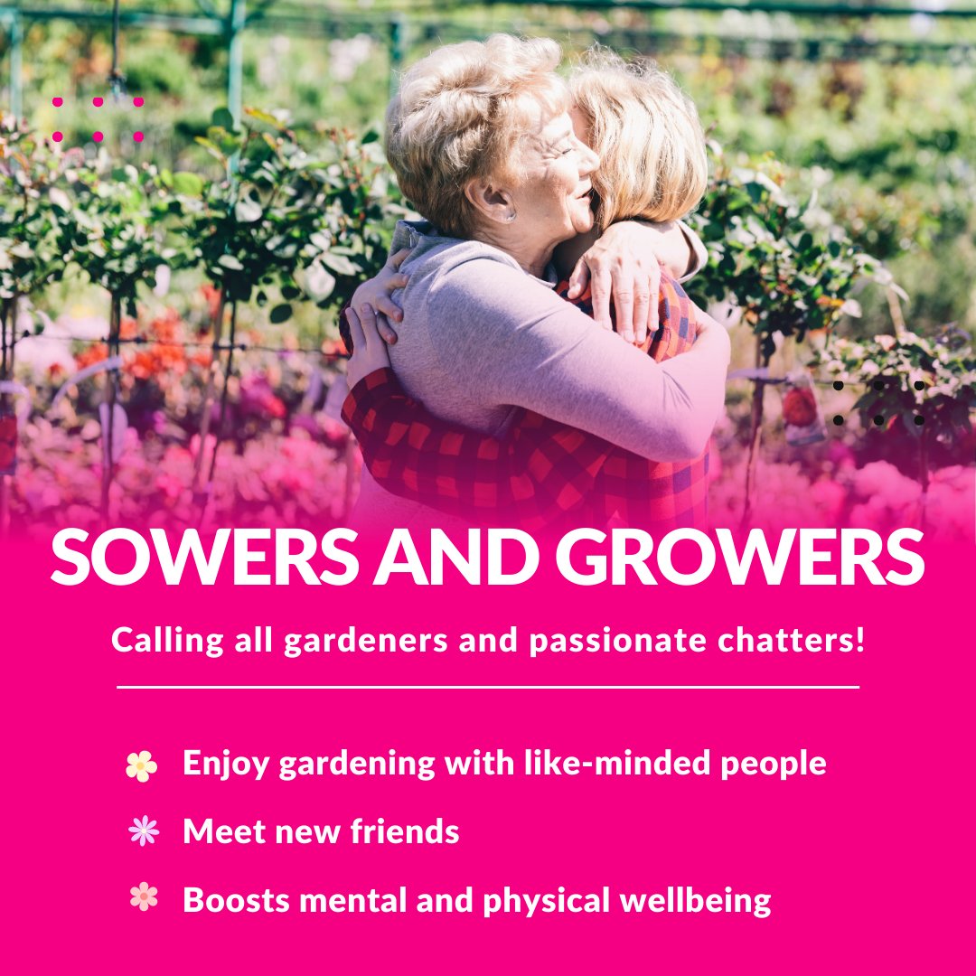 Have you heard about our new Sowers and Growers group at our Lostock Hall Friendship Club? 

If you're a keen gardener and want to meet new friends for a good old chit-chat, then this group might be the one for you!