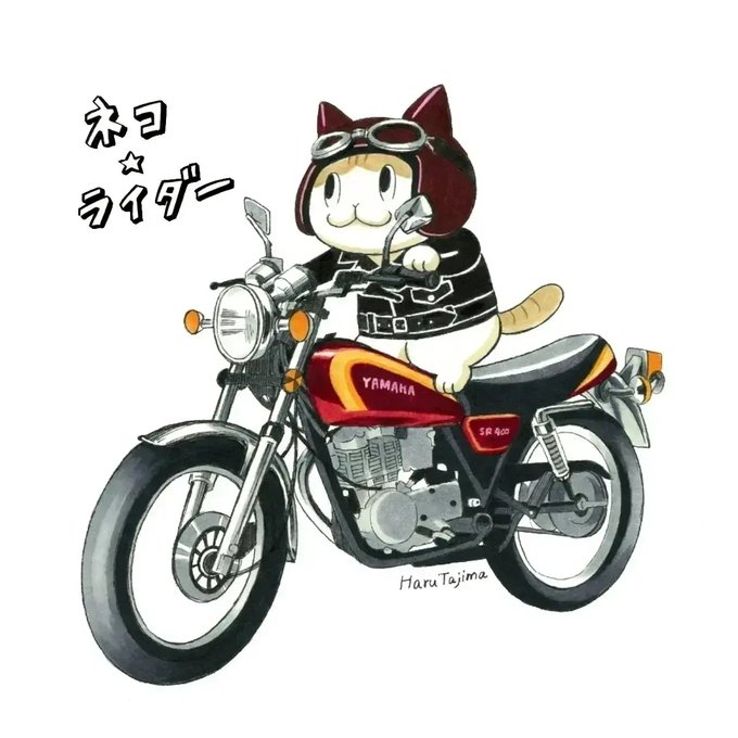 漫画「ネコ☆ライダー」の新作は明日の1日正午にアップする予定ですニャ。読んでくれたら嬉しいニャ。ドルンッ