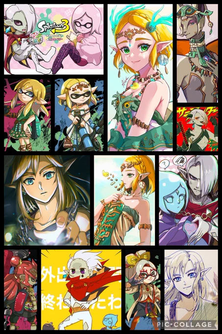 #今月描いた絵を晒そう 
ティアキン多めでギラヒムさまとファイちゃんもいっぱい描いたので満足🥰 