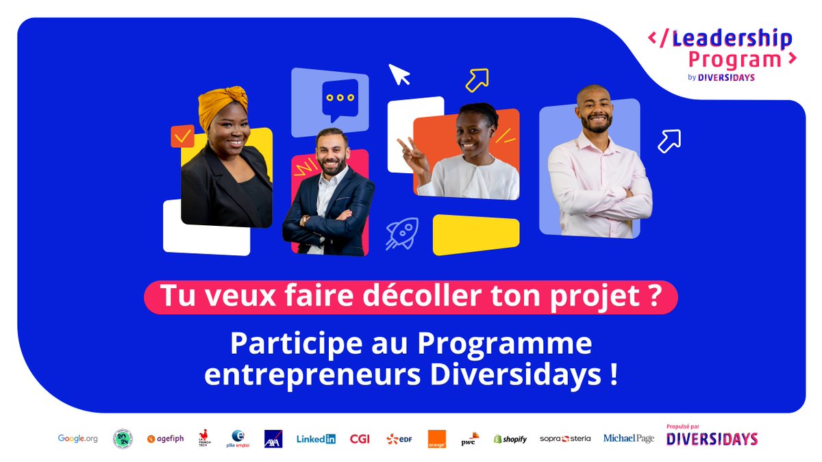diversidays's tweet image. 📣 À tous les porteuses et porteurs de projet à #impact d’Île-de-France, les portes du #LeadershipProgram s’ouvrent à vous 🚀 C’est le moment de postuler pr bénéficier d'un accompagnement gratuit et propulser votre #startup ! Lancez-vous avant le 10/09 👉 airtable.com/app4t4oehlBKA9…