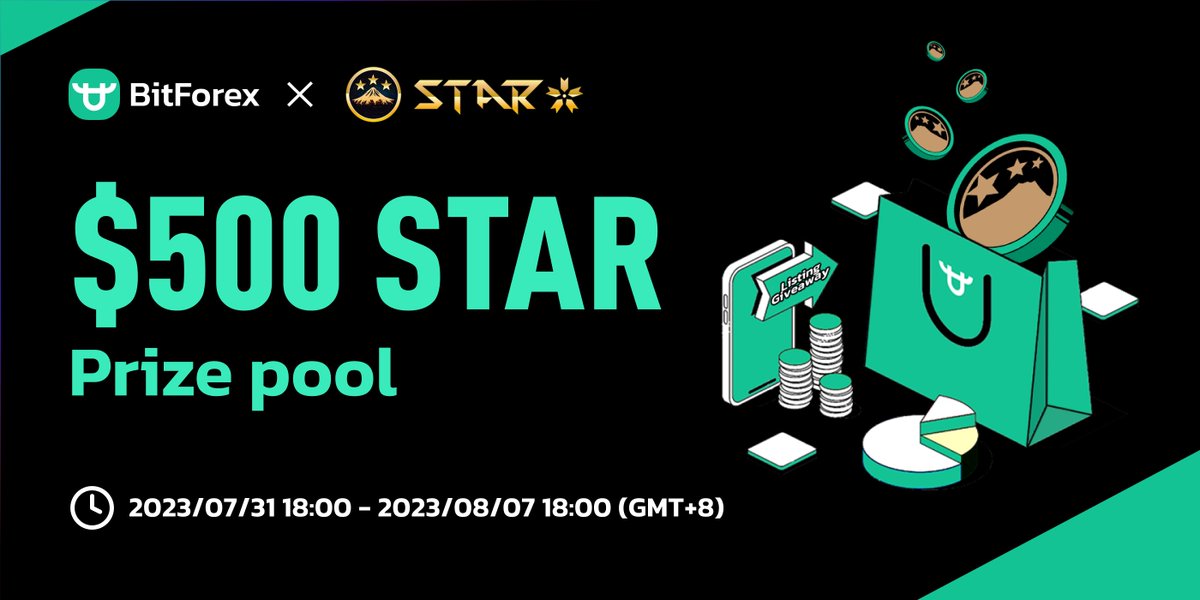 💎Giveaway Time💎

🎉The new round of #Giveaways is here with @SmeStartupers

🎁 $500 STAR Prize pool! 

📅 Event Period: July 31st 18:00-August 7th 18:00(GMT+8)

✅To Enter:
 1. Follow <a href="/bitforexcom/">BitForex</a> @SmeStartupers
 2. Like, RT, and tag 3 friends 
 3. Comment #STAR