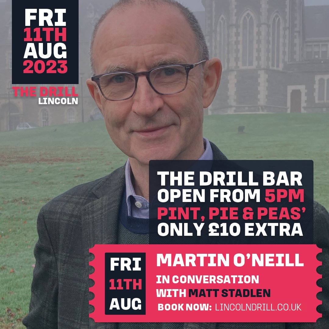 Lincoln Drill (@lincolndrill) on Twitter photo Coming to <a href="/LincolnCity_FC/">Lincoln City FC 🇺🇦</a> v <a href="/wwfcofficial/">Wycombe Wanderers</a>? Why not come down Friday and watch <a href="/wwfcofficial/">Wycombe Wanderers</a> icon Martin O'Neill tell his incredible story.
#Chairboys #weareimps
🕐Start: 19:30
🍺Drill Bar: 17:00
🥧Offer: Pint, Pie & Peas - £10
Book your tickets today: tinyurl.com/3pcd6twx Coming to <a href="/LincolnCity_FC/">Lincoln City FC 🇺🇦</a> v <a href="/wwfcofficial/">Wycombe Wanderers</a>? Why not come down Friday and watch <a href="/wwfcofficial/">Wycombe Wanderers</a> icon Martin O'Neill tell his incredible story.
#Chairboys #weareimps
🕐Start: 19:30
🍺Drill Bar: 17:00
🥧Offer: Pint, Pie & Peas - £10
Book your tickets today: tinyurl.com/3pcd6twx