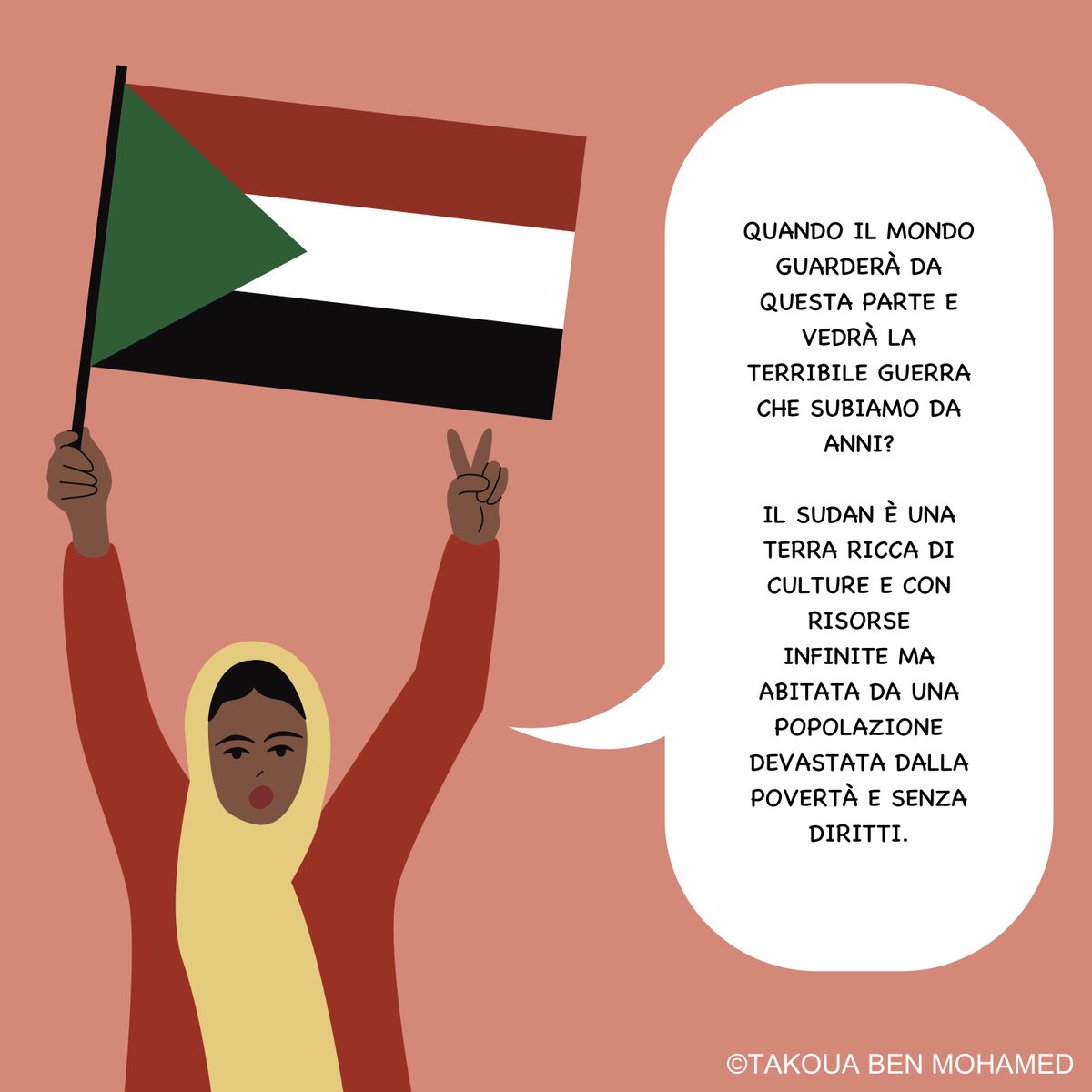 Confronti_CNT's tweet photo. Scopri l'illustrazione di @takouaBM su Confronti di luglio/agosto!

👉 Lo trovi NEL LINK IN BIO!

#sudan #war  #humanrights #illustration #picoftheday #comics #graphic #graphicdesign #graphicjournalism https://t.co/m38JSi13m8