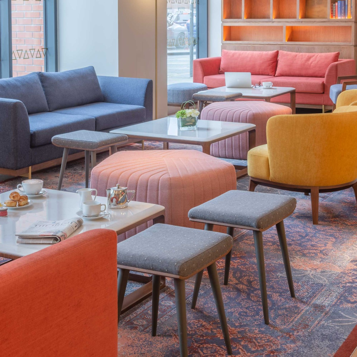 We've got the Monday blues... and oranges, pinks and yellows. 🌈

Our bright and colourful Reception area is a stunning spot to enjoy a coffee or a catch-up with friends.