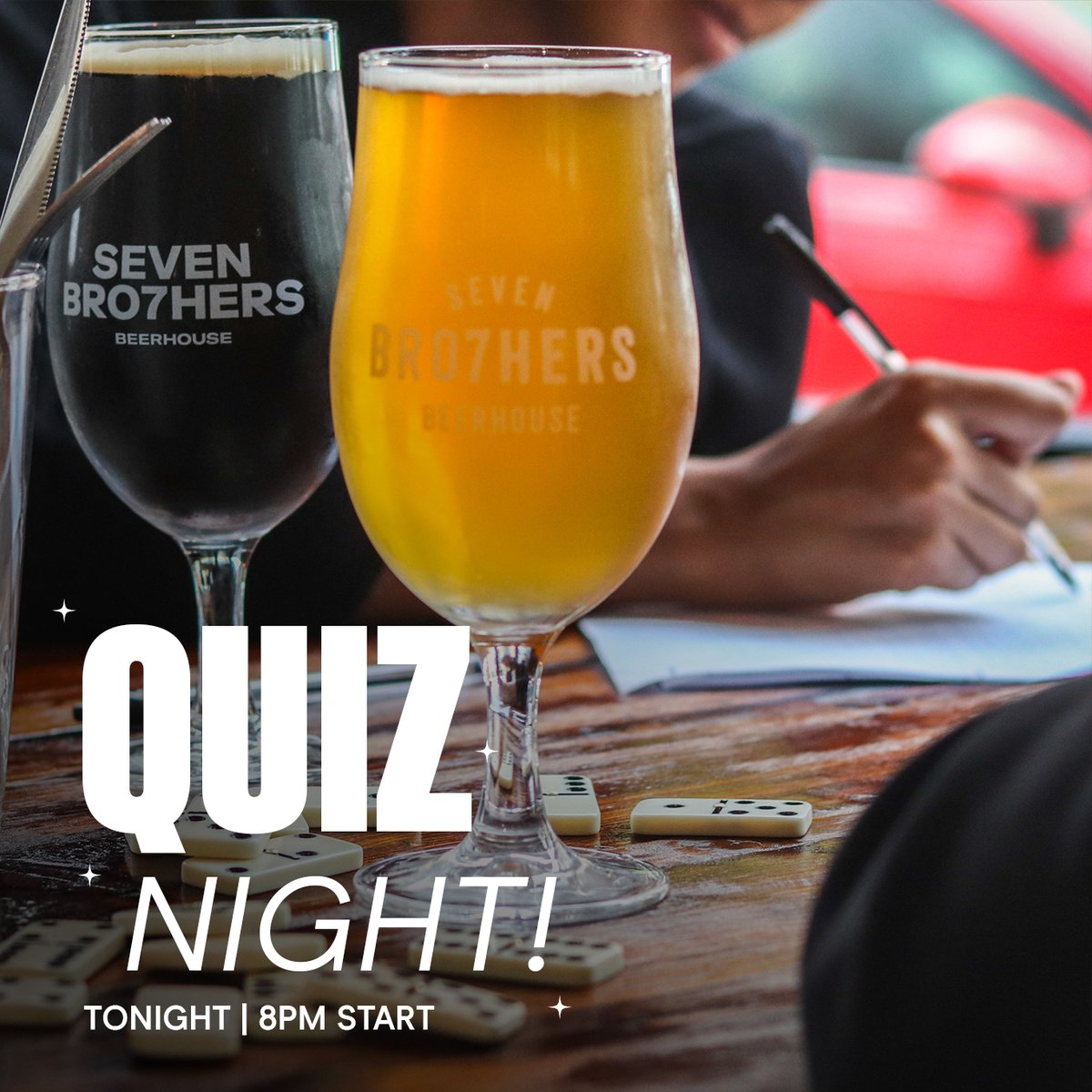 Coming down to our Quiz Night tonight at our Liverpool Beerhouse? 🍻

Expect a whole evening of quiz fun with host @trevfleming1, fresh craft beer flowing all evening and some delicious grub straight from our kitchen!

Plenty of prizes to be won. 8pm start. JUST £1 pp to enter!