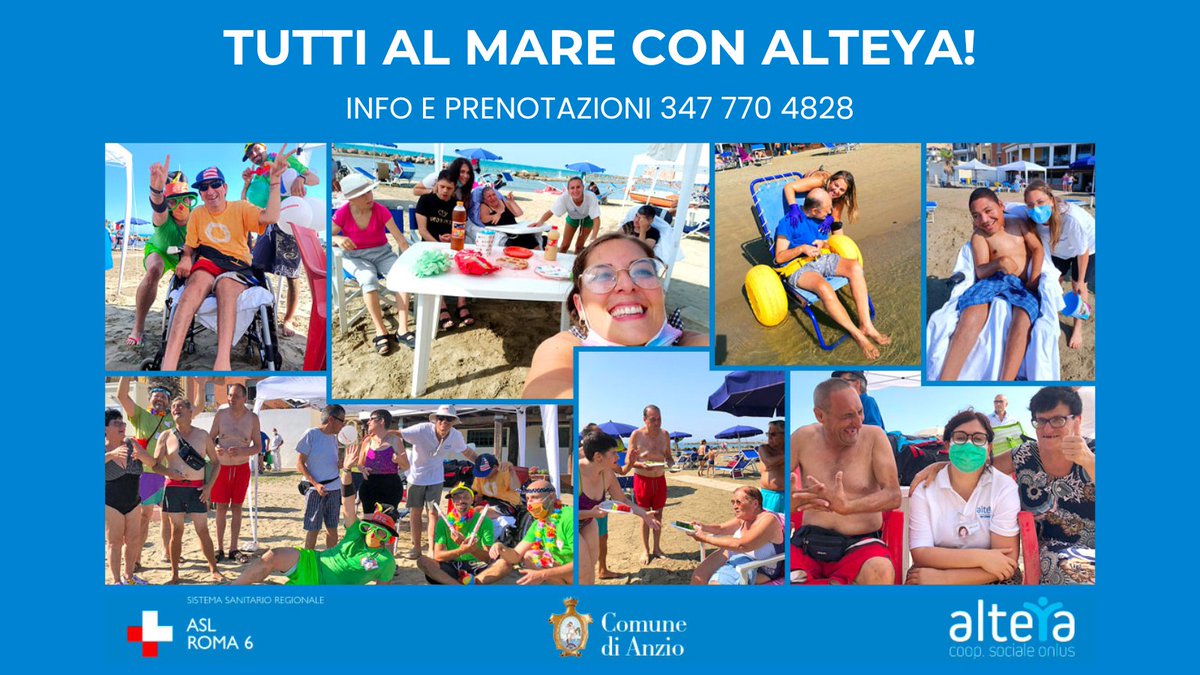 newcert's tweet photo. 🏖 La Riviera Mallozzi accoglie gratuitamente le persone #disabili e le loro famiglie, per regalare una giornata di relax senza distinzioni.

Grazie ad @alteyaonlus per l’impegno nel rendere normali cose che dovrebbero far parte della normalità.

#inclusione #marepertutti https://t.co/XDw2frI0zv