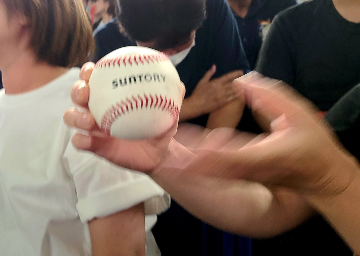 ファールボールキャッチ！
 #サントリードリームマッチ2023