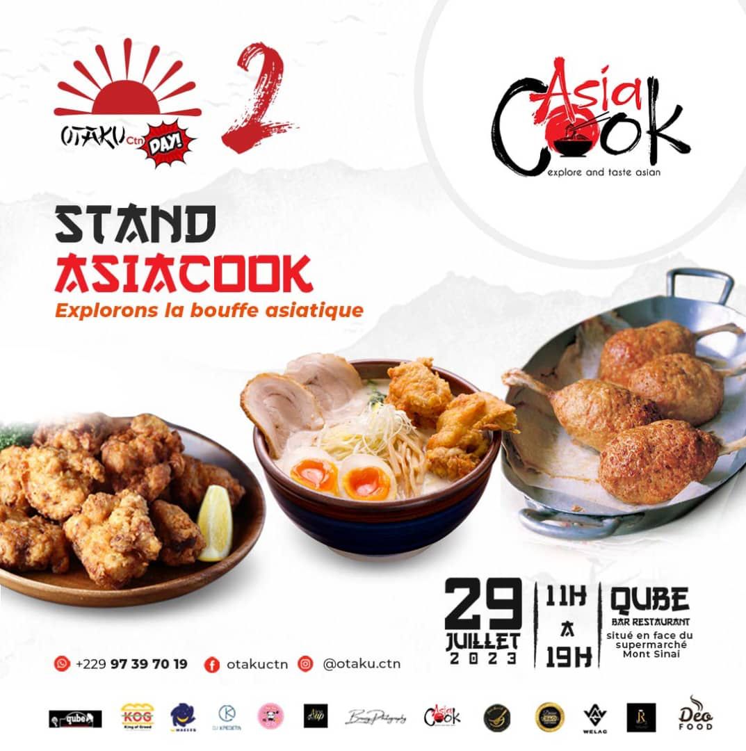 AsiaCook22's tweet photo. Ce fut un plaisir de vous avoir amusé les papilles gustatives avec nos plats asiatiques à #OtakuCtnDay. 

Prochain rendez-vous le 26 et 27 Août 2023 à Ouidah 🎉🎉🎉

#TT229
#AsiaCook https://t.co/qVczFgUBIg