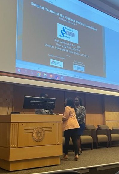 So honored to have been selected as the second best podium presenter at the National Medical Association Surgical Section 2023 Annual Convention and Scientific Assembly #NMANOLA2023 <a href="/HowardUGenSurg/">HU Department of Surgery</a>