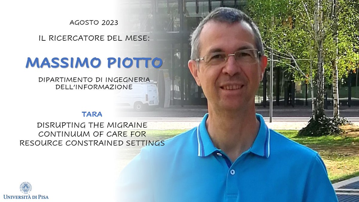 🔸 Massimo Piotto 🔸 è il nostro Ricercatore del mese 🧑‍🔬 Professore associato di Ingegneria elettronica @DI_Unipisa @Unipisa e responsabile del progetto #HorizonEU TARA 👉 bit.ly/47bYul1